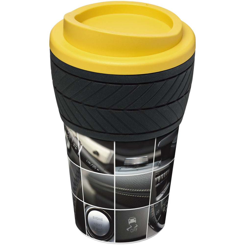 Branded Brite-Americano® tyre 350 ml insulated tumbler
