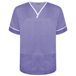 Behrens Contrast Trim Smart Scrub Top