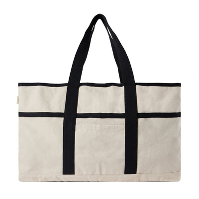 Branded VINGA Volonne AWARE™ recycled canvas beach bag