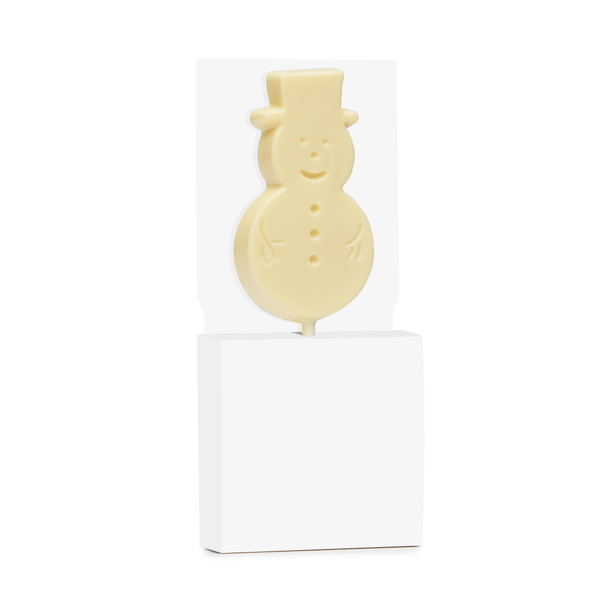 Branded White Chocolate Snowman Lolly