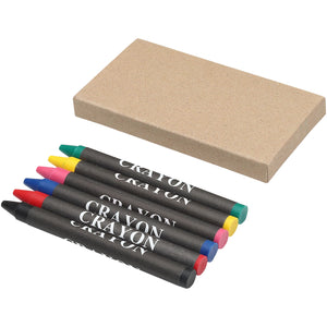 Ayo 6-piece coloured crayon set | Branded Crayons