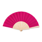 Manual hand fan with wood handle