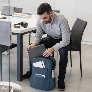 BUSINESS. 300D 100% rPET laptop backpack