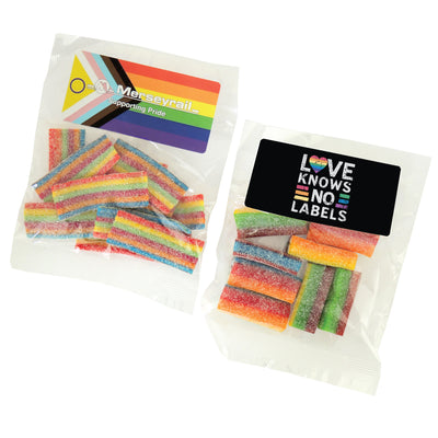 Branded 50g Bag of Rainbow Belts