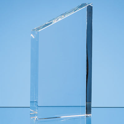 Branded 17.5cm Optical Crystal Diagonal Slope Award
