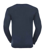 Russell Collection Cotton Acrylic V Neck Sweater