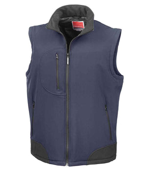 Result Soft Shell Bodywarmer Navy/Black