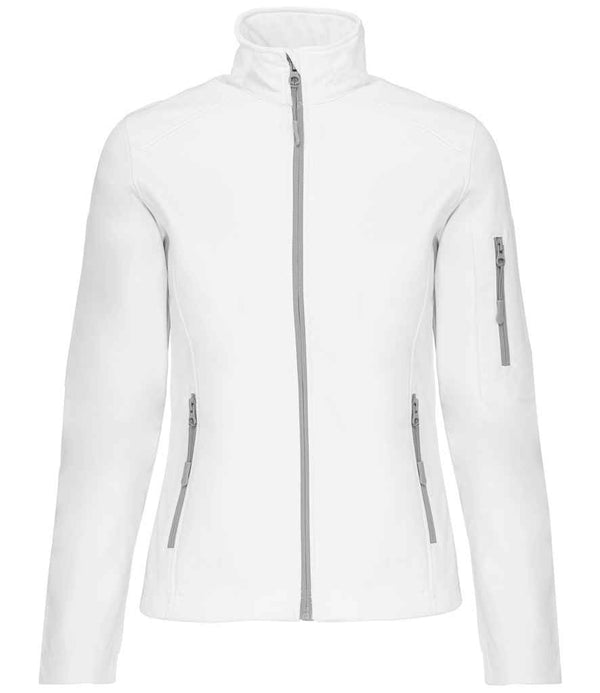 Kariban Ladies Soft Shell Jacket White