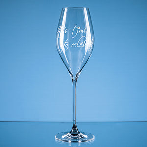 320ml 'It's time to celebrate' Diamante Prosecco Glass