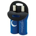 Branded Neoprene Double Wine Bottle Holder
