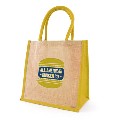 Branded Medium Jute Bag - Halton