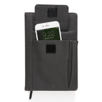 A5 Notebook with phone pocket