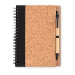 Branded Cork notebook with pen