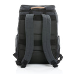 Branded Impact AWARE™ 16 oz. recycled canvas 15" laptop backpack