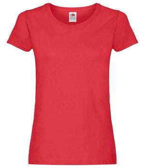 Fruit of the Loom Lady Fit Original T-Shirt Red