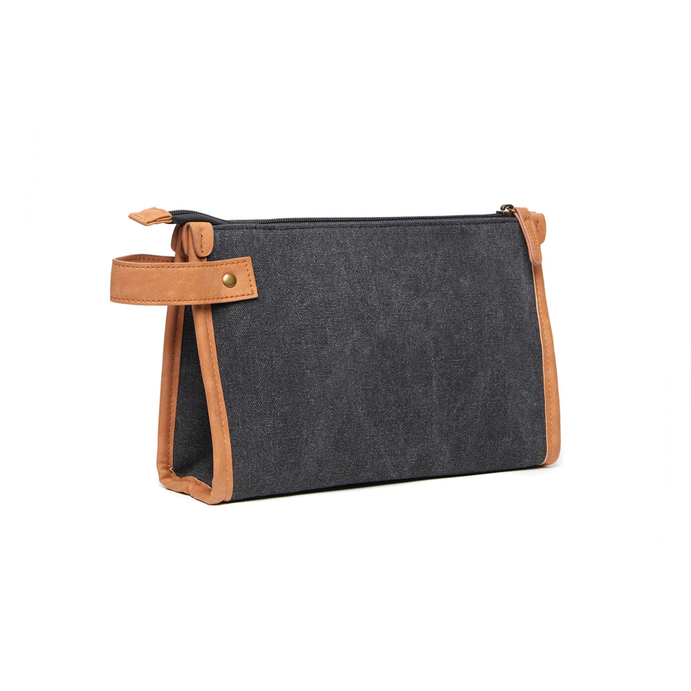 Branded VINGA Bosler GRS recycled canvas toiletry bag