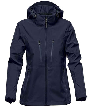Stormtech Ladies Patrol Hooded Soft Shell Jacket Navy/Navy