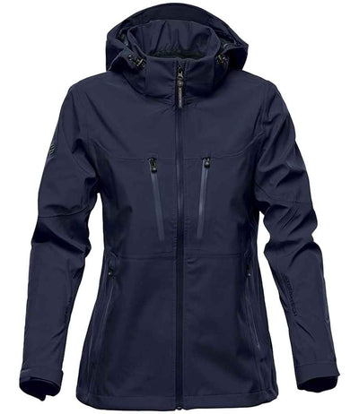 Stormtech Ladies Patrol Hooded Soft Shell Jacket Navy/Navy