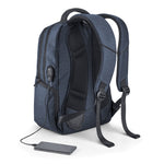 BOSTON. 17" Waterproof 2 Tone Nylon laptop backpack