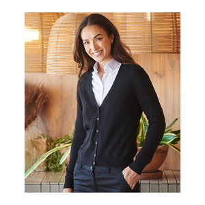 Henbury Ladies Lightweight V Neck Cardigan