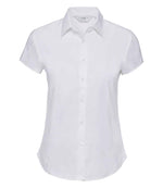 Russell Collection Ladies Short Sleeve Easy Care Fitted Shirt