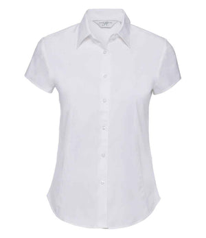 Russell Collection Ladies Short Sleeve Easy Care Fitted Shirt