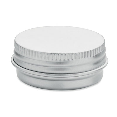 Branded Vegan lip balm in round tin
