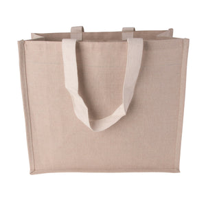 Tolldene Canvas shopper with woven handles