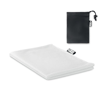 Branded RPET sports towel and pouch