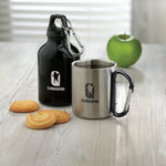 Branded Metal mug & carabiner handle