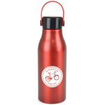 Dapto 680ml Aluminium Water Bottle with Matching Strap Blue