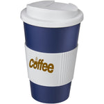 Americano® 350 ml tumbler with grip & spill-proof lid