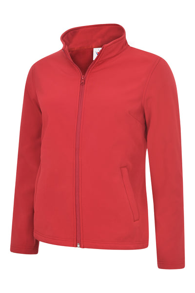 Branded Ladies Classic Full Zip Soft Shell Jacket
