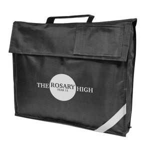 420d polyester school book bag with name card + reflective corner strip