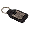 Branded Leather Effect Keyring (Soft Enamel Infill)