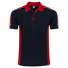 Orn Avocet Two Tone Poloshirt Black/Red