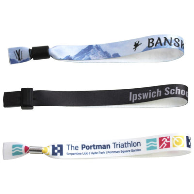 Branded 15mm Recycled PET Event Wristband (UK Made: Dye Sublimation Print)