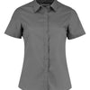 Kustom Kit Ladies Short Sleeve Tailored Poplin Shirt