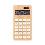 Branded 12 digit bamboo calculator
