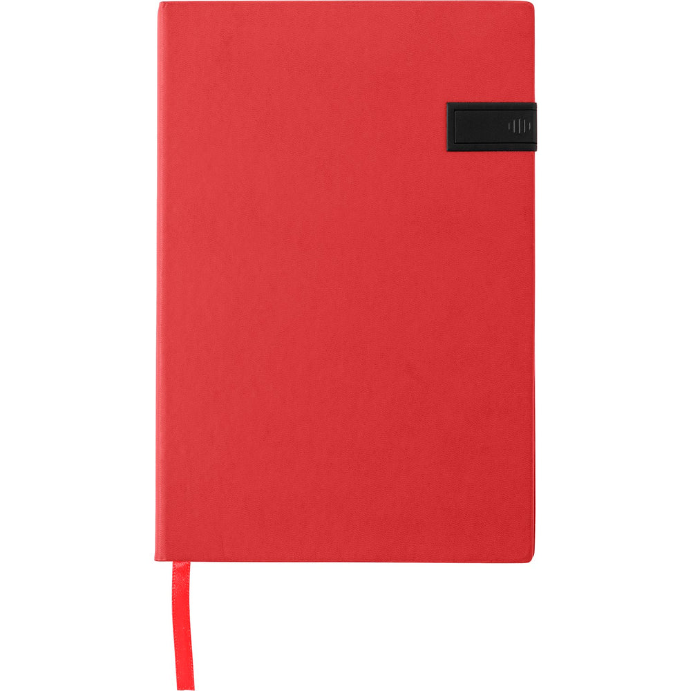 Branded Fringewood Notebook (approx. A5) with USB drive