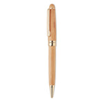 Branded Bamboo twist ball pen in box