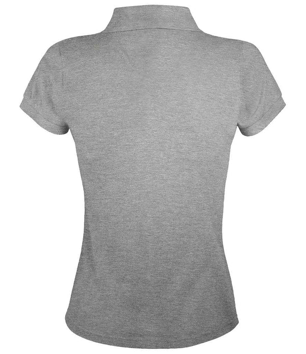 SOL'S Ladies Prime Poly/Cotton Piqué Polo Shirt Grey Marl