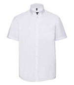 Russell Collection Short Sleeve Ultimate Non-Iron Shirt White