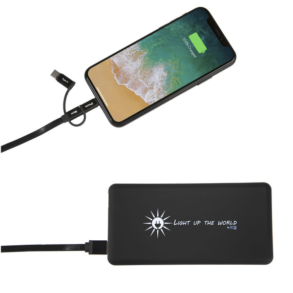 SCX.design P30 8000 mAh light-up solar powerbank