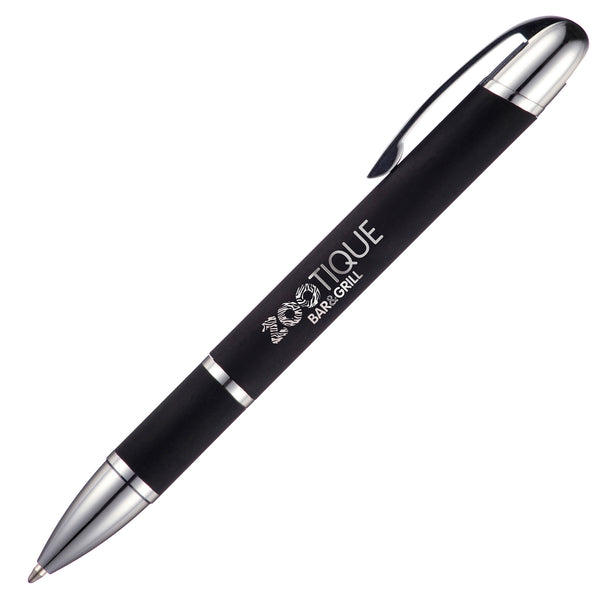 STRATOS metal ballpoint Soft-Feel pen with branding to the barrel