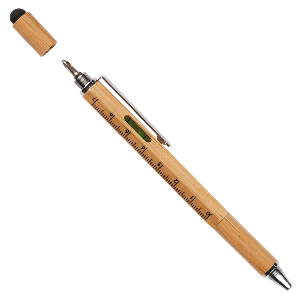 Systemo Bamboo 6 in 1 Multifunction Pen