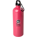 Oregon 750 ml RCS certified single wall stainless steel water bottle with carabiner