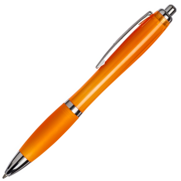 Promotional Curvy Ball Pens | Branded Budget Curvy Pens | Totally Branded