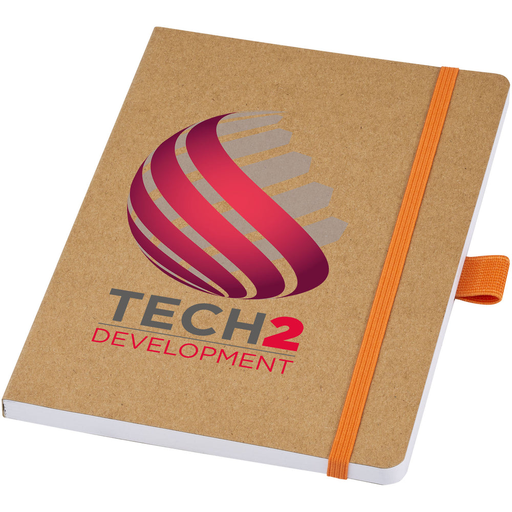 Branded Berk recycled paper notebook