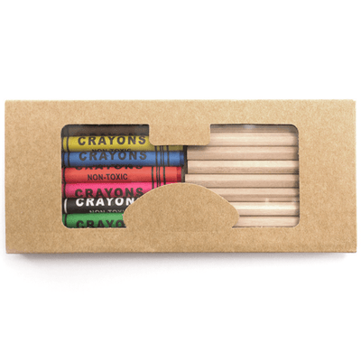 Branded Crayon and Pencil Set